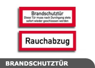 Brandschutzzeichen Rauchabzug / Brandschutztür nach DIN 4066