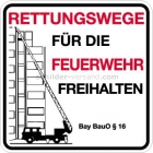 Rettungswege für Feuerwehr Bay BauO § 16 (Bayern)