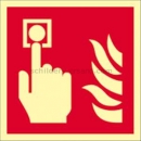 Brandschutzzeichen: Brandmelder nach ISO 7010 (F 005)