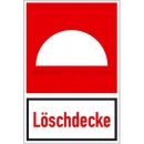 Brandschutzzeichen:  Kombischild Löschdecke (BGV A8 F07)